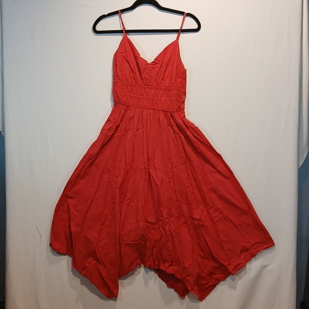 Dizzy Lizzy M 100% cotton dress asymmetrical chic fairy boho hippie granola y2k